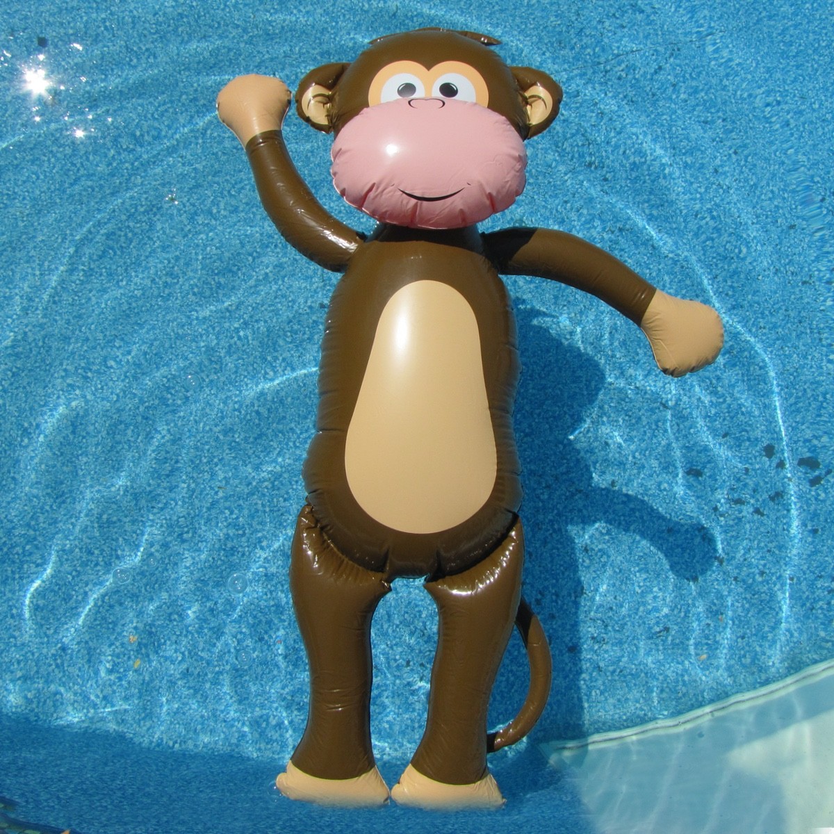 Giant Inflatable Monkey Swim Pool Water Float Blow Up Party Toy Animal Floaties