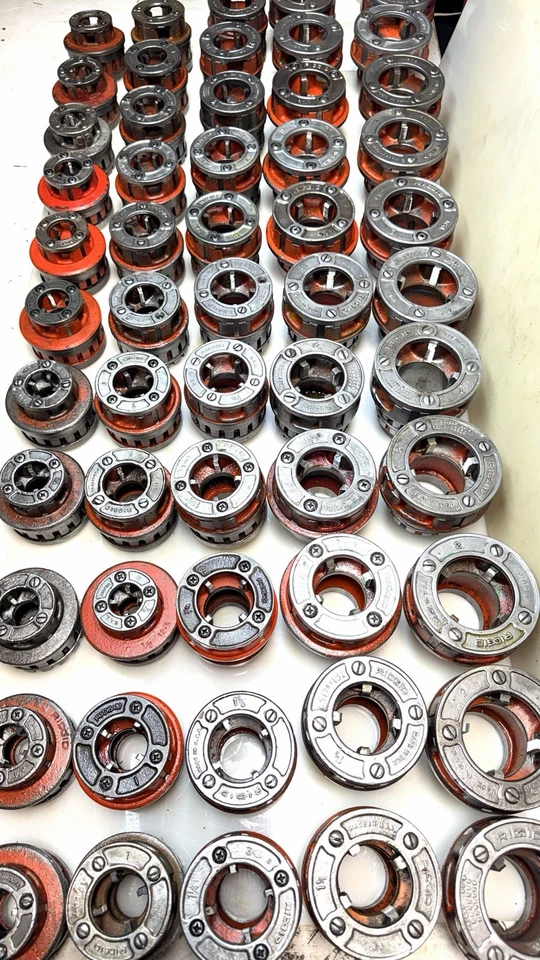 Enhebradora de tubos RIDGID 12-R 5 piezas Juego de troqueles 3/4” - 2” con trinquete + mango Wow Foto 3 de 4