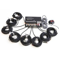 8 Hid Bulbs Strobe Lighting System Kit Hide Away Hazard Emergency Warning Light
