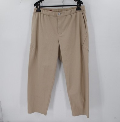 Lululemon Lab Pant Mens 36 L26 Relaxed Fit Drawstringwool blend Tapered Trousers
