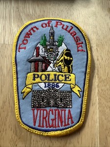 VTG Town Of Pulaski Police Virginia Patch Used 