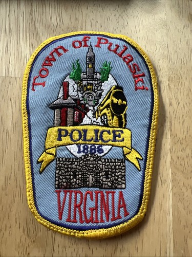 VTG Town Of Pulaski Police Virginia Patch Used