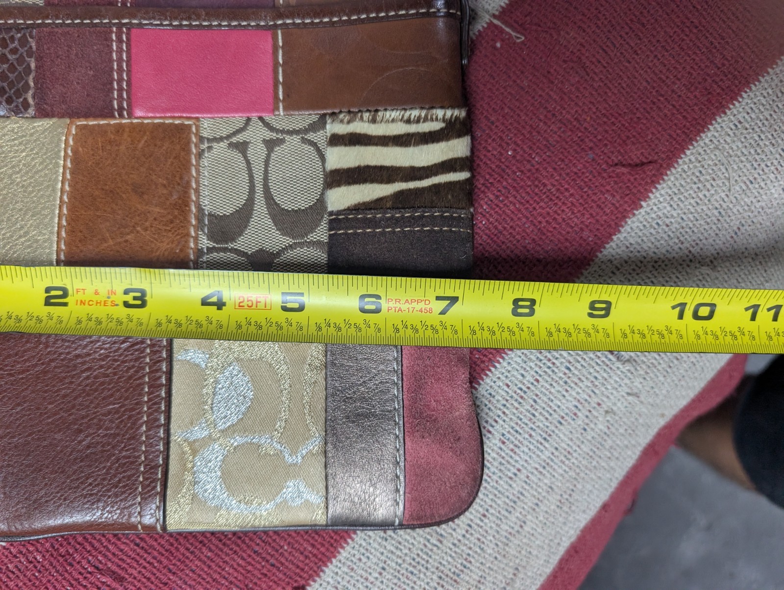 Coach Patchwork Patchwork Leather Seude Crossbody… - image 14