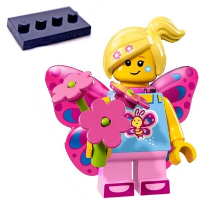 NEW LEGO SERIES 17 BUTTERFLY GIRL MINIFIG SET cmf 71018 flowers
