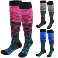 Mens Womens Unisex Compression Socks Stockings Knee High Relief Sport 2XL-4XL