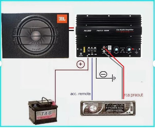 POTENTE AMPLIFICATORE AUTO 2200 WATT 2-1 CANALI/MONO 300WATT RMS CASSE SUBWOOFER - Foto 7 di 7