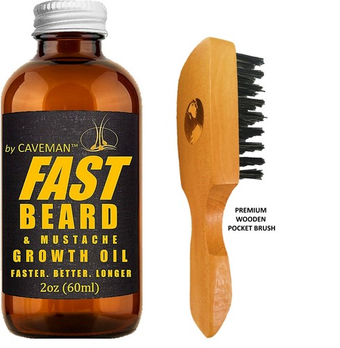 FAST BEARD™ Growth Oil Serum Mustache Facial Hair for Men Kit Set - Picture 6 of 11