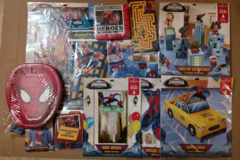 Nuevo Nuevo en Paquete Ultimate Spider Man Marvel Hallmark Supply Paquete Completo Fiesta de 8 Foto 2 de 4