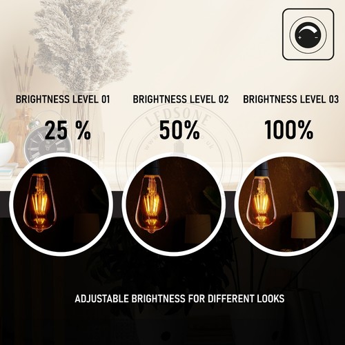 Antique Style Edison Vintage LED Light Bulbs A+Industrial Filament Lamp Bulb B22 - Picture 80 of 91