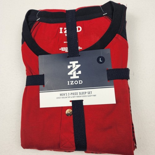 Izod 2 piece sleep wear pajama set mens, size large, brand new! - Picture 7 of 18
