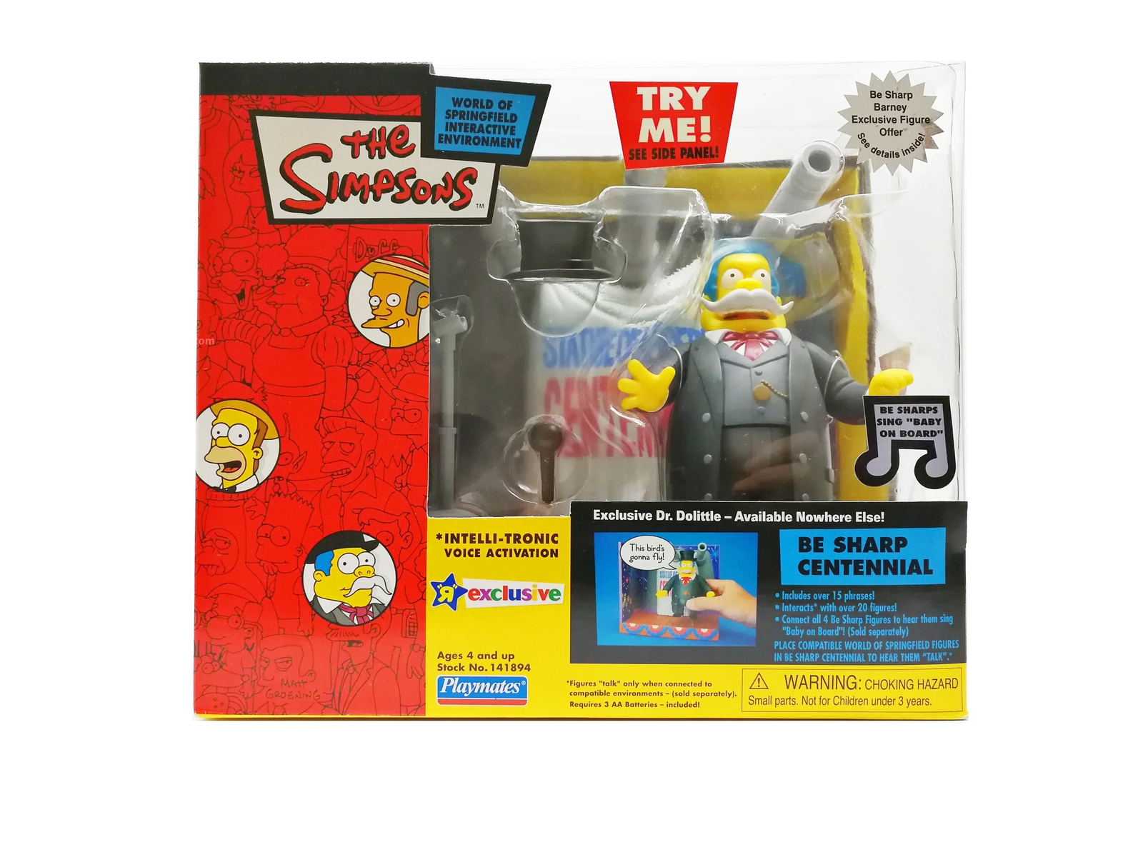 Playmates The Simpsons Dr.Dolittle Blocko Figure Set Building Blocks Toy Figures