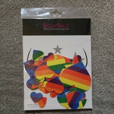 Body Rage Nipple Pasties Sticker Top glitter hearts