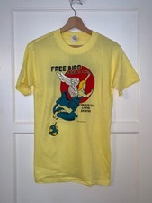 1980s Vintage Free Bird Lynyrd Skynyrd Tribute Concert T-Shirt size Small S 80s