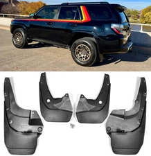 4 pc F&R Mud Flaps Mud Splash Guards For 14-Up Toyota 4Runner w/ Ground Effects