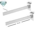 Clear Tempered Glass Shelf Panel Storage Display Glass, wall slatwall Bracket,