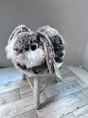 CS International Bunny Rabbit Plush Frosted Brown 2010 Soft Stuffed Animal 8 