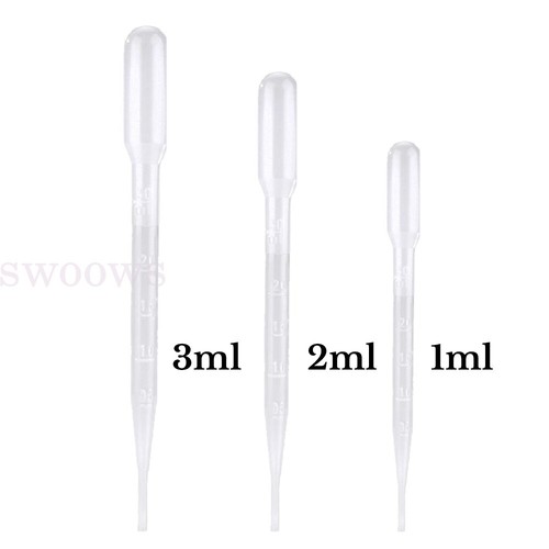 Plastic Pipettes Eye Dropper Disposable Graduated Transfer Liquid Drop Paint AU - Picture 12 of 12