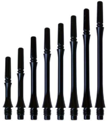 COSMO FIT SHAFT GEAR SLIM-LOCKED DART SHAFTS - DARK BLACK - SET OF 3