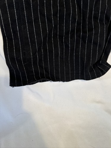 Dickies Women’s Sz 3 Pin Striped Black Pants 29x33 - Picture 5 of 6