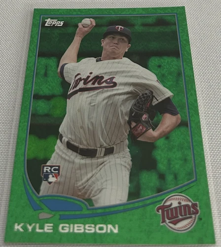 2013 Topps Update Series Baseball Kyle Gibson Minnesota Twins Emerald Foil RC