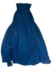 Vera Wang Boutique Blue Midnight Flare Dropped Waist Formal Dress Size 8 NWT