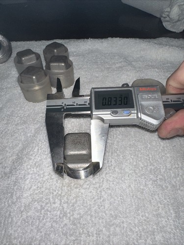 1” (MNPT) Square Head Plug 304 Stainless Steel - Picture 3 of 5