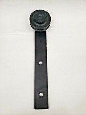 Qty/2 Unbranded Straight Barn Door Rollers 11-3/7" x 2-3/4" Matte Black