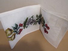 MADEIRA LUSURY NEEDLEPOINT LONG RUNNER 66"X8" BELL PULL FRUIT