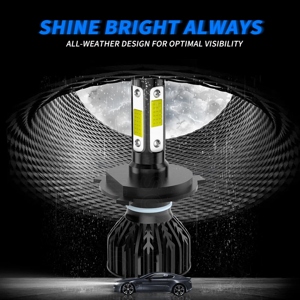 Kit de 2 bombillas LED H4 de haz alto/bajo 6000 k para Ford Figo 2016-2019 2020 Foto 4 de 4