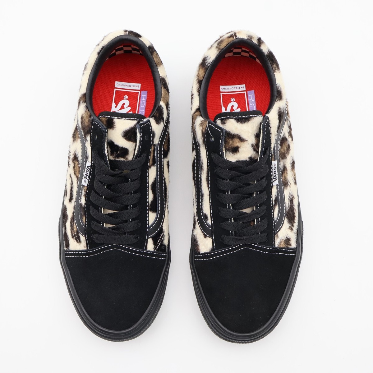 VN0A5FCBBM8 Supreme Vans Leopard Old Skool Black White VN0A5FCBBM8 Supreme Vans Leopard Old Skool Black White