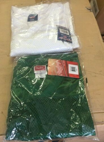 Rawlings Fußball Übung Trikot Erwachsene elastische Manschette Netz #FJ9204 NEU