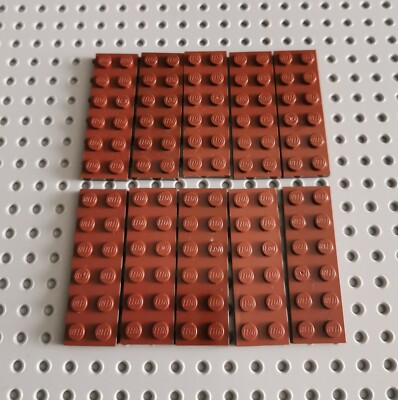 LEGO Platte Bauplatte Basisplatte 2x6 rotbraun 10 St reddish basic plate 3795 R2