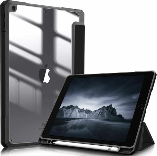 For iPad 9th/8th/7th Gen 10.2'' Case Smart Trifold Stand Cover w/Pencil Holder - Picture 9 of 25