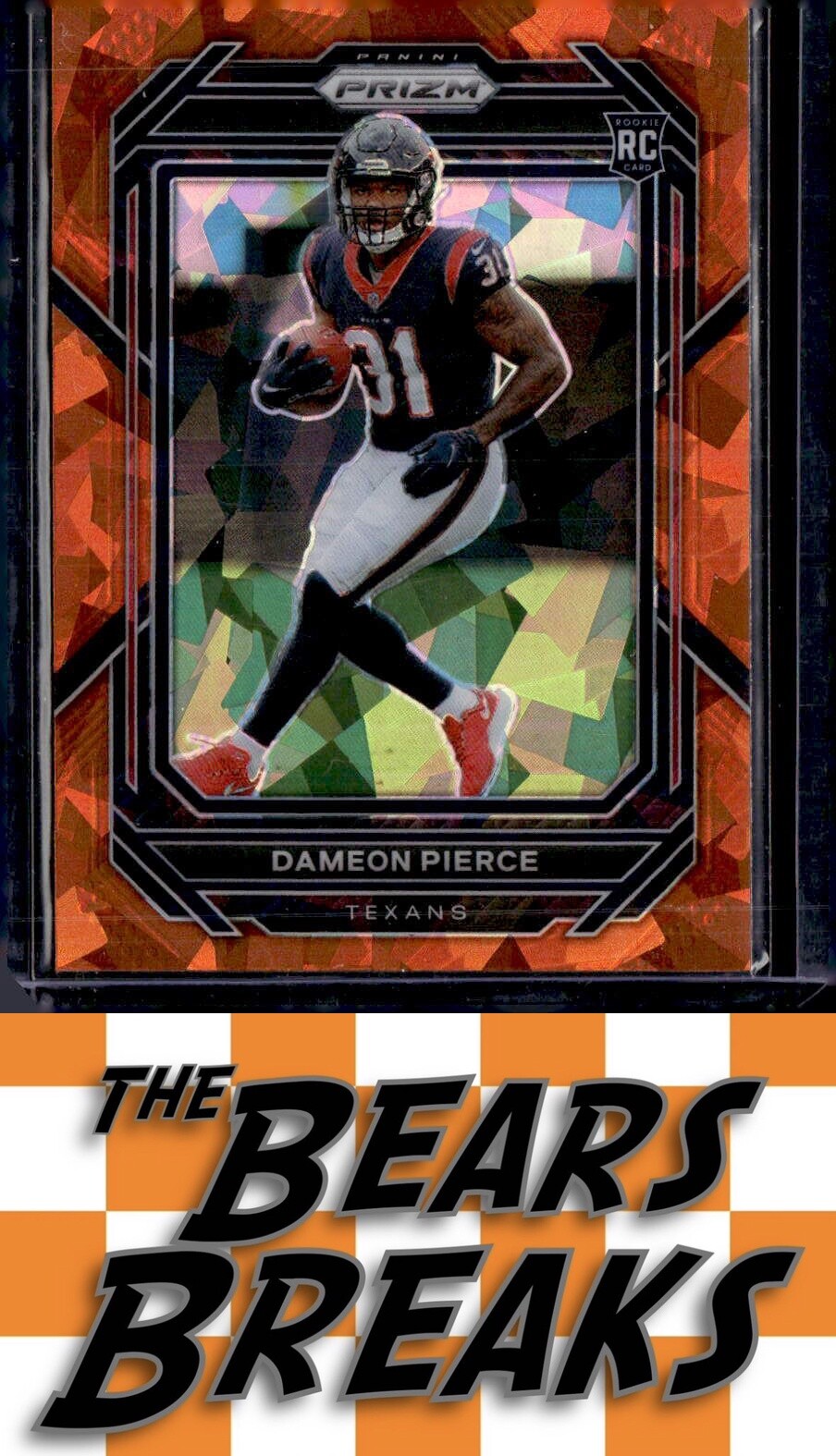 2022 Panini Prizm #322 Dameon Pierce Orange Ice