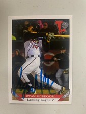 Ryan Mcbroom 2015 Signed Lansing Lug Nuts Team Card