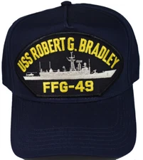 USS ROBERT G. BRADLEY FFG-49 HAT - NAVY BLUE - Veteran Owned Business