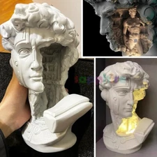 David Sculpture Aromatherapy Lamp European Retro Art Decor Home Ornaments H 23cm