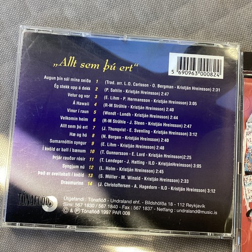 Ari Jónsson – Allt Sem þú Ert (Audio CD 1997) Syngur Lög Sænsku Víkinganna - Picture 2 of 3