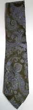 MEN'S GREEN PAISLEY NECKTIE