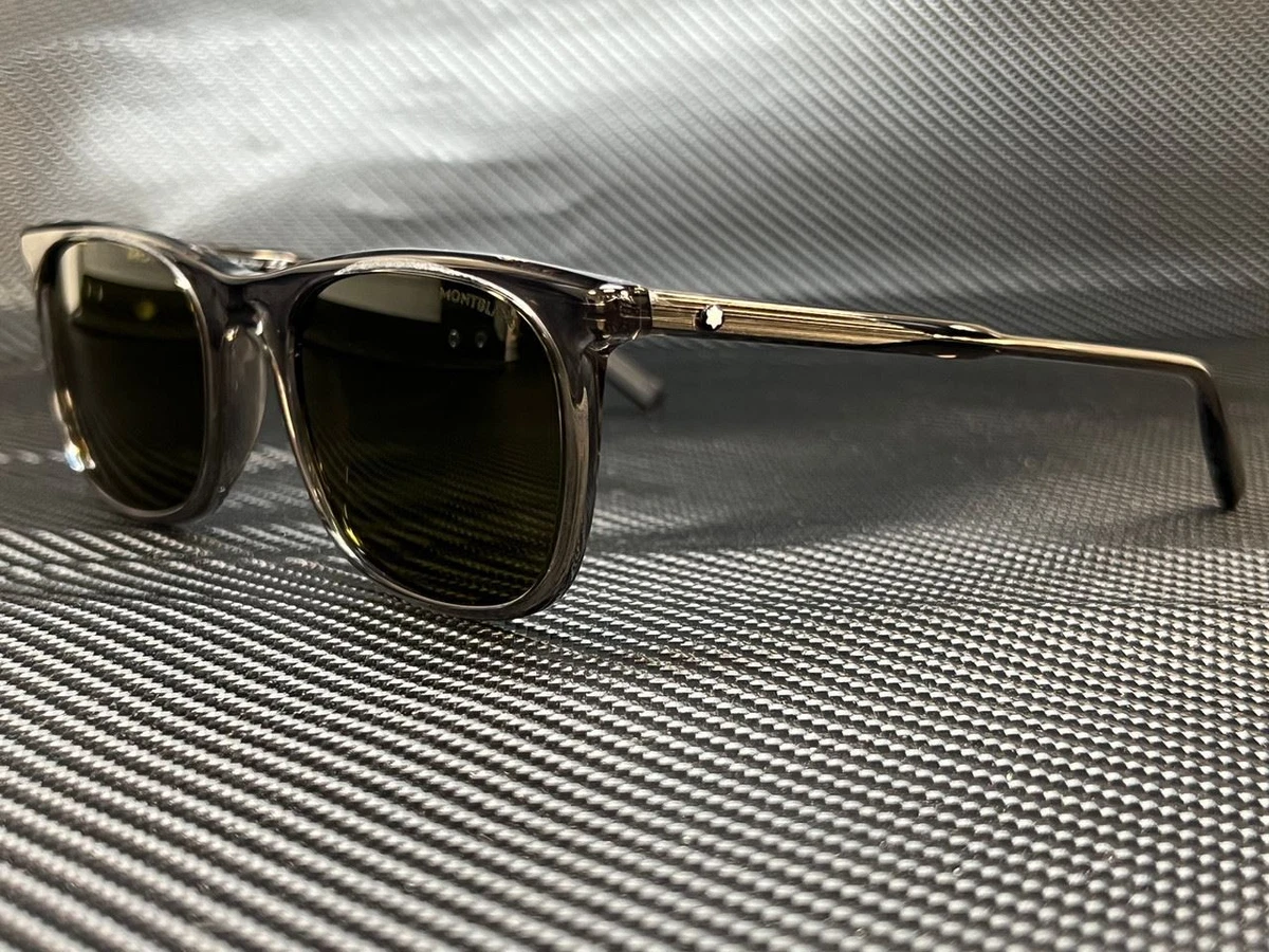 MONT BLANC MB0007S 003 Grey Men's Authentic Sunglasses 53 mm