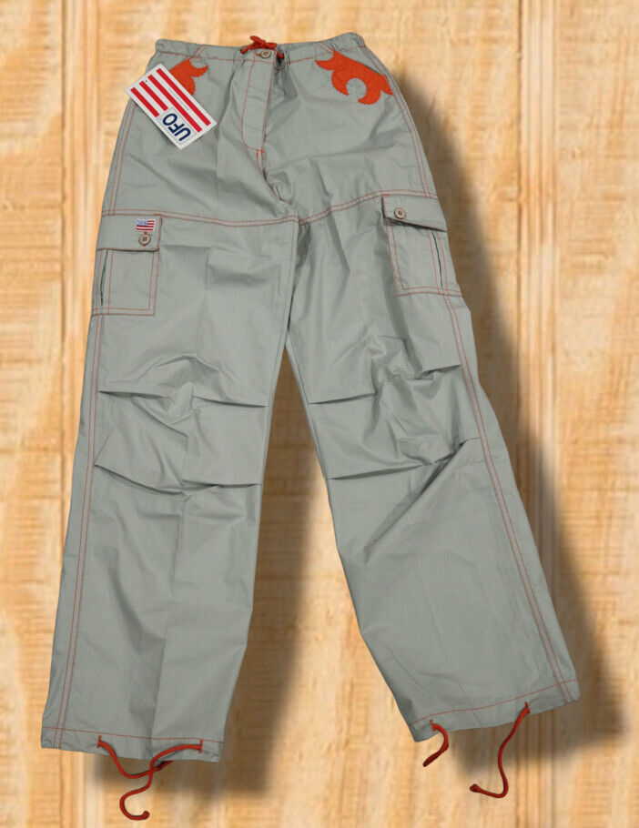 VINTAGE NWT UFO PARACHUTE KIDS GIRLS 12 JNCO RAVE PANTS GREY VINTAGE NWT UFO PARACHUTE KIDS GIRLS 12 JNCO RAVE PANTS GREY