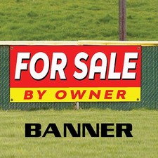 For Sale By Owner Rental Business Marketing Advertising Vinyl Banner Sign