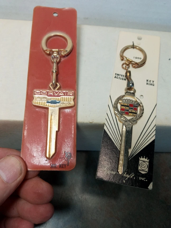 Lote de 2 llaves de coche Cadillac/Corvair publicidad automóvil promoción coche Foto 3 de 4