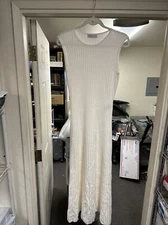 Gabriela Hearst Dress Meier Midi Size Medium Ivory