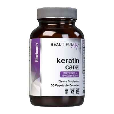 Bluebonnet Nutrition Beautiful Ally Keratin Care, 30 Vegetable Capsules