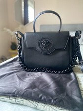 Versace La Medusa Large Leather Bag Retails $2850