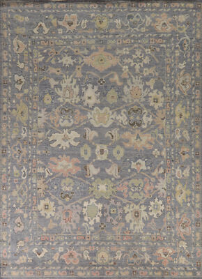 Vegetable Dye Traditional Oushak Turkish Handmade Rug 8x10 ft. Room Size Carpet