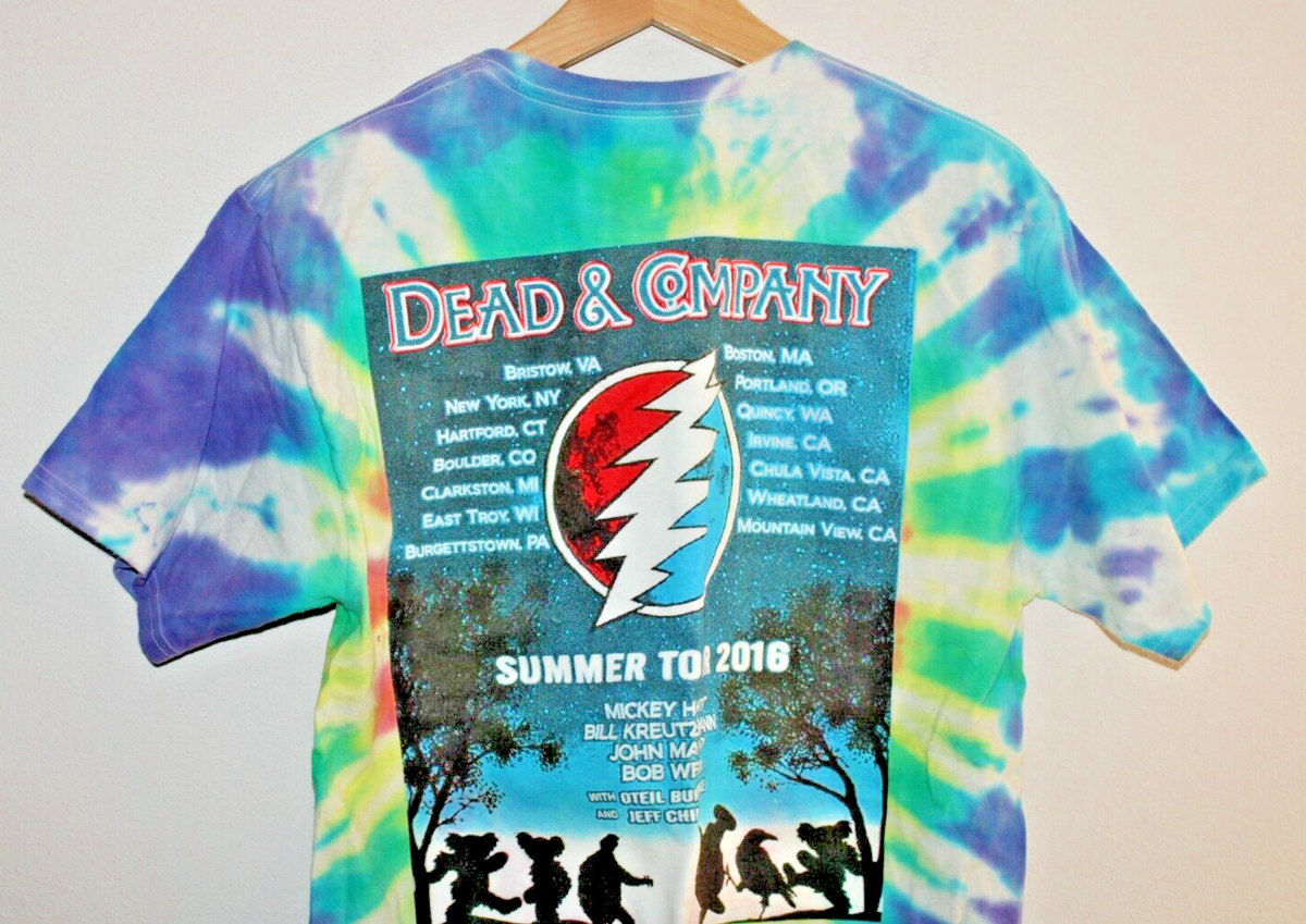 Dead & Company 2016 Tour The Grateful Dead T-Shirt Medium Tye-Dyed