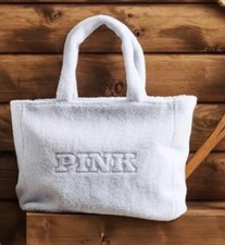 Victoria  s Secret PINK Plush Teddy Tote Holiday 2024 BNIP 