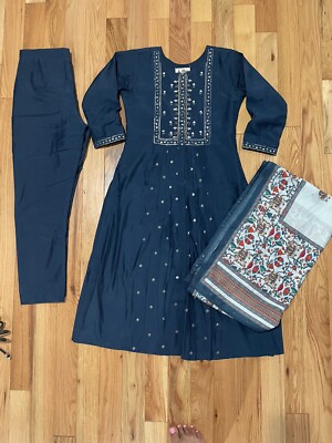 NEW India Pakistani 3pc Green Kalamkari Panjabi Dress Medium | eBay NEW India Pakistani 3pc Green Kalamkari Panjabi Dress Medium | eBay